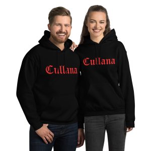 Sudadera con capucha unisex logo rojo